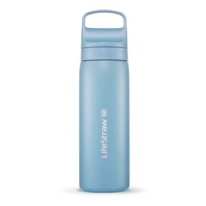 Lifestraw Go 18Oz Stainless Steel Water Filter Bottle Icelandic Blue (RU8E3)