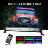 AuxBeam V-Series 32" 180W Combo Curved RGB LED Light Bar (5D Projector Lens)