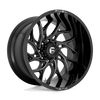 Fuel 1PC: D741 RUNNER, D741 22X10 5X5.0 GL-BLK-MIL -18MM