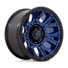 Fuel 1PC: D827 TRACTION, D827 20X10 8X6.5 DK-BLUE BLK-RG -18MM