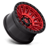 Fuel 1PC: D834 CYCLE, D834 17X9 6X5.5 C-RED-BLK-RG -12MM