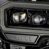 AlphaRex 16-21 Toyota Tacoma NOVA-Series LED Projector Headlights (Alpha-Black)