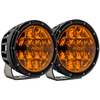 Rigid Industries 360-Series, 6" Pair, Spot, Amber Pro Lens