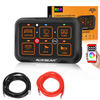 Auxbeam 6 Switch Multifunction RGB Switch Panel with Bluetooth Control (AR-800)