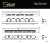 Diode Dynamics SS5 CrossLink Lightbar Kit for Prinsu/Sherpa Roof Racks