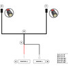 CrystaLux MX150 2-Pin (Female) A-Pillar/Fog Light Harness