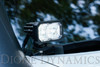 Diode Dynamics Stage Series 2" LED Pod Sport White Fog Standard White Backlight (Single)