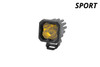 Diode Dynamics Stage Series 1" LED Pod Sport Yellow Spot Standard Amber Backlight (Single)