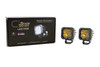 Diode Dynamics Stage Series 1" LED Pod Pro Yellow Wide Standard Amber Backlight