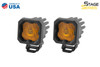 Diode Dynamics Stage Series 1" LED Pod Yellow SAE/DOT Fog Standard Amber Backlight