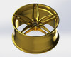 VR Forged D10 Wheel Gloss Gold 18x9.5 +40mm 5x114.3