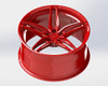 VR Forged D10 Wheel Gloss Red 20x11 +43mm 5x112