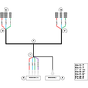 CrystaLux Triple Fog Light Wiring Harness, 2x DT 4-Pin & 4x DT 2-Pin Connectors (Diode Dynamics)