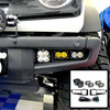 Baja Designs Triple Fog Light Kit w/KR Off-Road Bezel/Flush Brackets for 2021+ Ford Bronco (HD Modular Bumper)