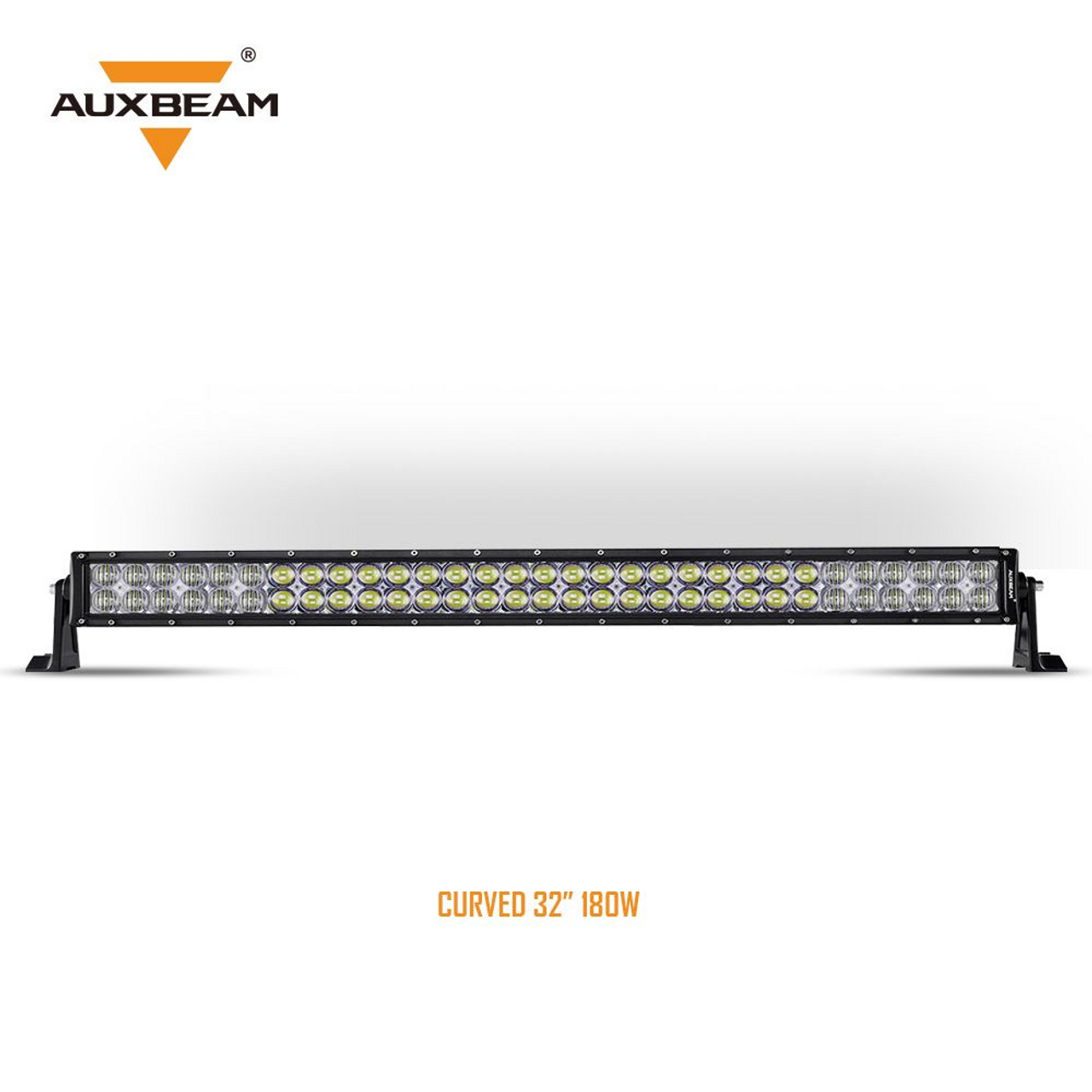 AuxBeam V-Series 32 180W Combo Curved RGB LED Light Bar (5D Projector  Lens) 