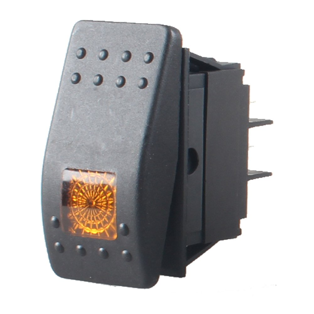 Amber/Yellow Rocker Switch - 4x4TruckLEDs.com
