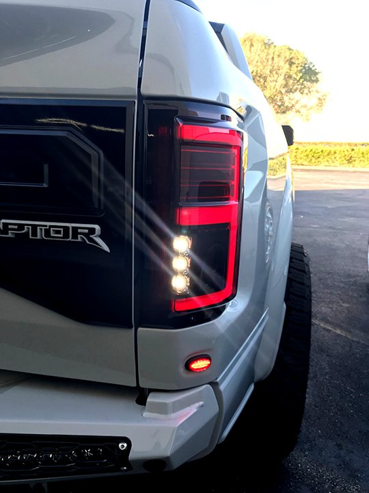 Recon Ford F150 15-17 & Raptor 17-20 Tail Lights OLED in Red ...