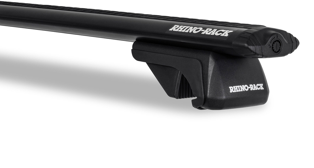 Honda CR-Z Rhino-Rack VORTEX 2500 Black Car Roof Rack System for Naked Roofs