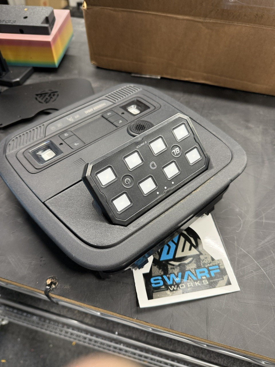 Swarfworks 8 Gang Switch Panel Mount for 2021+ Ford F-150, 2023+