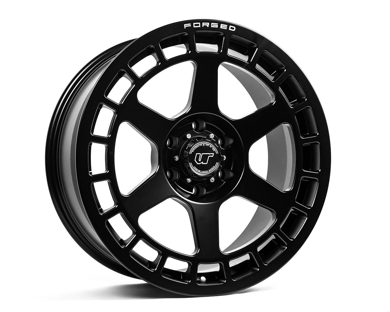 VR Forged D14 Wheel Matte Black 17x8.5 -1mm 5x127 - 4x4TruckLEDs.com