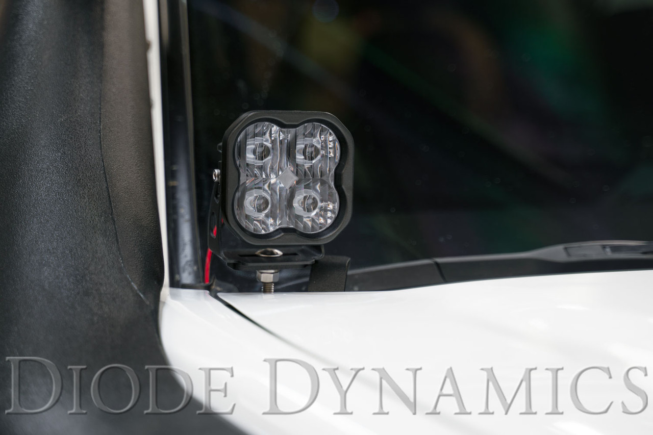 LED Light Pod Metal Hood Mount Bracket Ditch Hood Light Brackets Accessory  Kit for 2016-2020 Toyota Tacoma