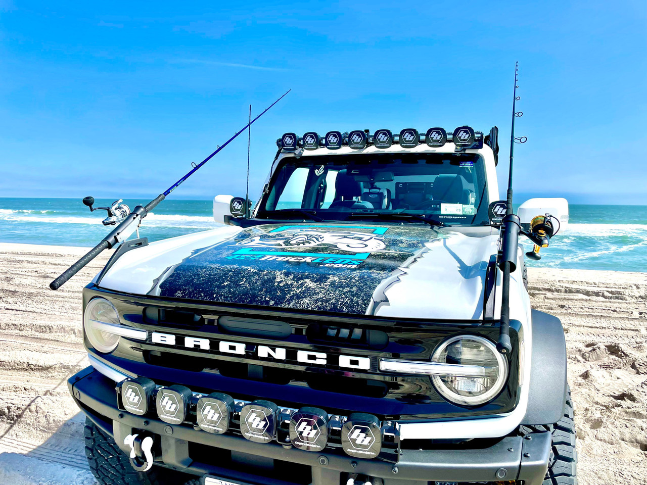 Fishing Rod Rack for e-Beach Wagon