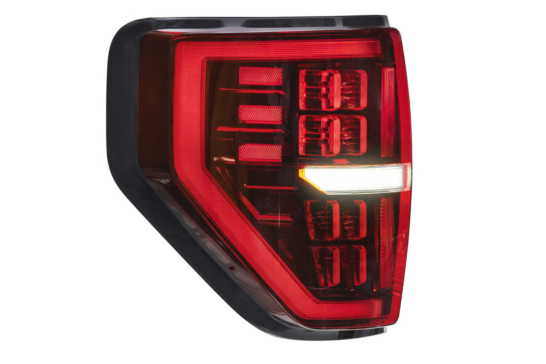 F-150 Light Bar LED Tail Lights; Black Housing; Smoked Lens (15-17 F-150 W/ Factory Halogen Non - Foto 8
