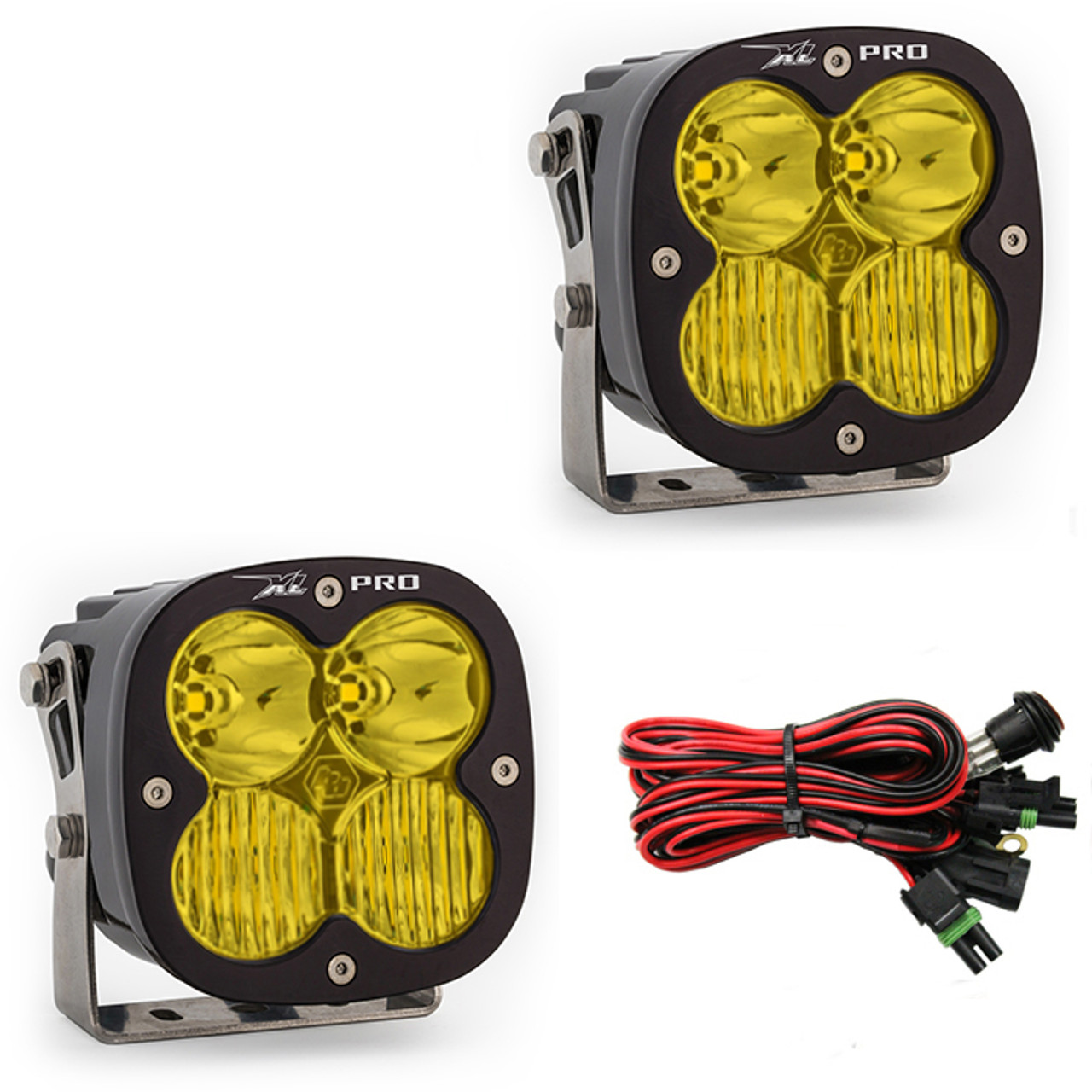 Baja Designs XL Pro, Pair Driving/Combo, Amber - 4x4TruckLEDs.com