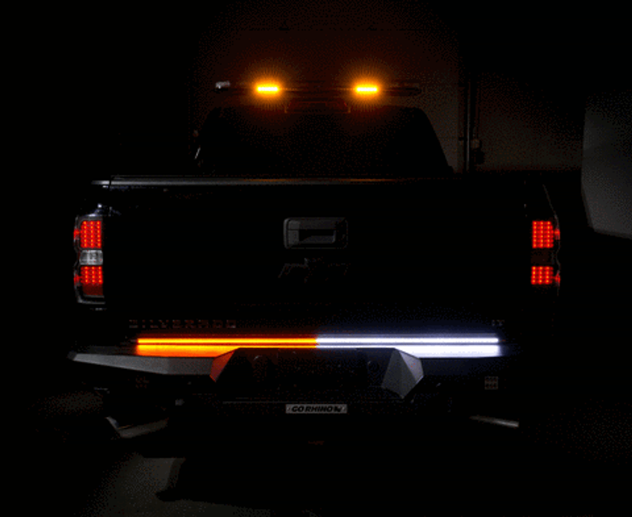 Truck Tailgate Light Bar LED Single Row Tailgate Light Strip with Red Running Brake Lights Turn Signal White Reverse Light IP67 Waterproof Light Freedom Blade Tailgate Light Bar \u2013 Shop Putco