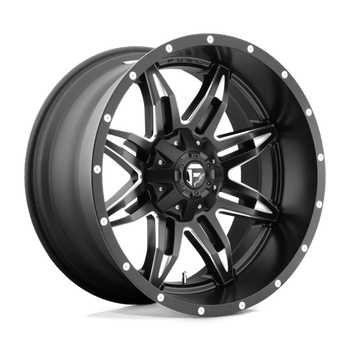 Fuel 1PC: D567 LETHAL, D567 17X9 5X5.0/5.5 MT-BLK-MIL -12MM