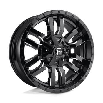 Fuel 1PC: D595 SLEDGE, D595 20X10 5X4.5/5.0 GL-BLK-MIL -18MM