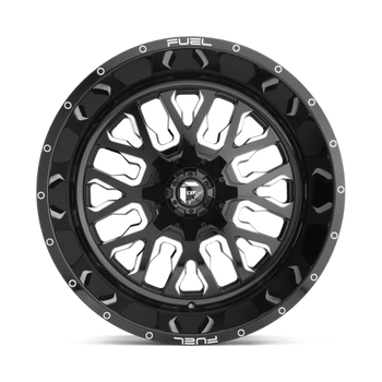 Fuel 1PC: D611 STROKE, D611 18X9 8X6.5 GL-BLK-MIL 01MM