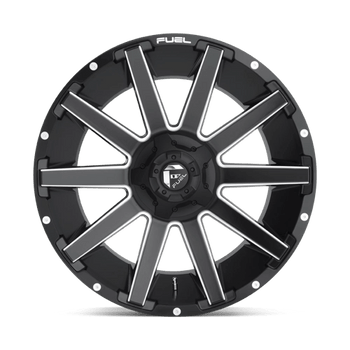 Fuel 1PC: D616 CONTRA, D616 20X10 5X4.5/5.0 MT-BLK-MIL -18MM