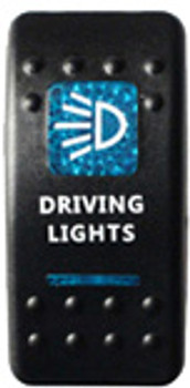 Driving Lights Rocker Switch (Blue)