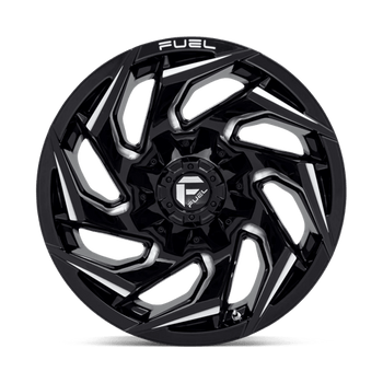 Fuel 1PC: D753 REACTION, D753 17X9 5X4.5/5.0 GL-BLK-MIL -12MM