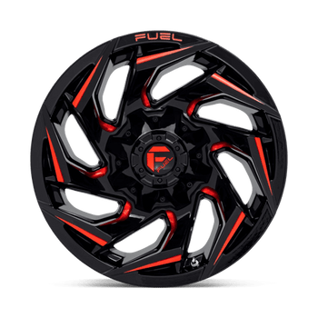 Fuel 1PC: D755 REACTION, D755 18X9 8X6.5 GL-BLK-MIL-RTTC -12MM