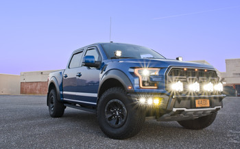 Baja Designs Triple Fog Light Kit w/KR Off-Road Brackets for 2017-2020 F-150 Raptor