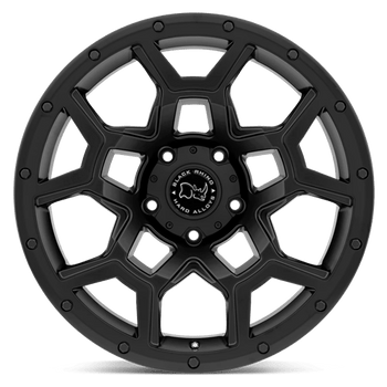 Black Rhino: OVERLAND, BRVRL 17X9.5 5X5.0 M-BLK -18MM