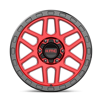 KMC: KM544 MESA, KM544 17X9 6X5.5 C-RED BLK-LP -12MM