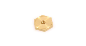 Rhino-Rack M6 x 20.57mm Brass Hex Spigot Nut (8 Pack) (N042K-BP)