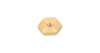 Rhino-Rack M6 x 21.43mm x 4.4mm Brass Hex Nut (4 Pack) (N009-BP)