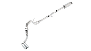 BORLA ATAK® Ford 2015-2020 F-150 Cat-Back Exhaust System (Dual Round Rolled Angle-Cut Long Tips)