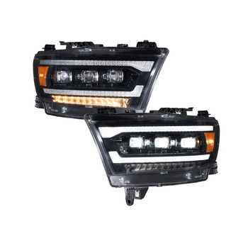  Form Lighting Sequential LED Projector Headlights for 2019-2023 RAM 1500