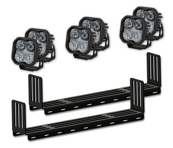 Diode Dynamics 6x SS3 Light Grill Kit w/KR Off-Road Brackets for 2015+ Ford F-150