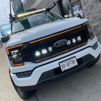 Diode Dynamics 6x SS3 Light Grille Kit w/KR Off-Road Brackets for 2015+ Ford F-150