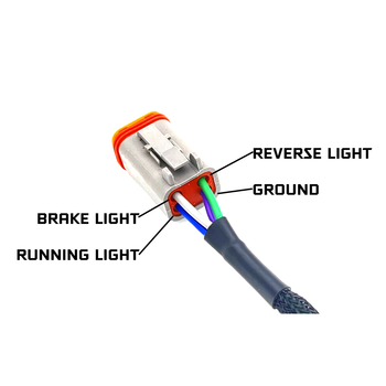 CrystaLux DT 4-Pin In-Line Bronco Tail Light Harness (2021+ Ford Bronco)