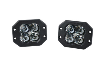 Diode Dynamics Stage Series 3" Pro White Spot Flush (Pair)