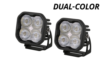 Diode Dynamics Stage Series 3" Dual-Color LED Fog Lights (Pair)