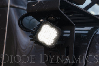 Diode Dynamics Stage Series 1" LED Pod Sport White Spot Standard Red Backlight (Single)
