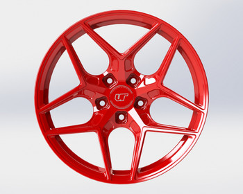 VR Forged D04 Wheel Gloss Red 18x9.5 +40mm 5x114.3